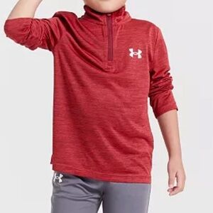 Under Armour Kids Red Quarter-Zip Pullover 2T